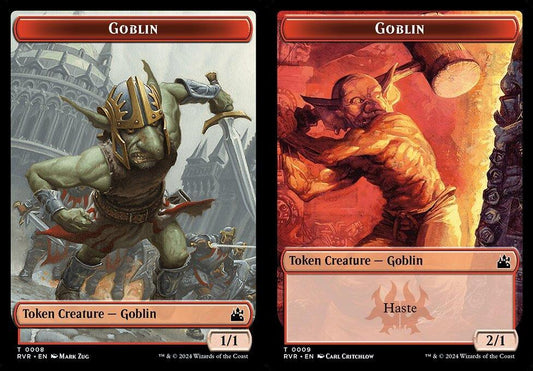 Goblin (0008) // Goblin (0009) Double-Sided Token - Foil