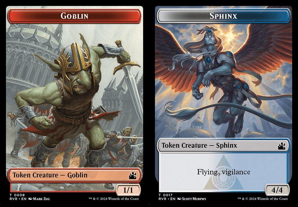 Goblin (0008) // Sphinx (0017) Double-Sided Token - Foil