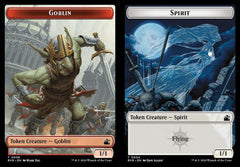 Goblin (0008) // Spirit (0004) Double-Sided Token - Foil