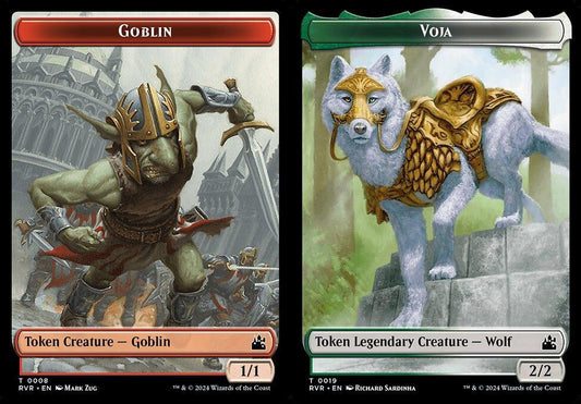 Goblin (0008) // Voja (0019) Double-Sided Token - Foil