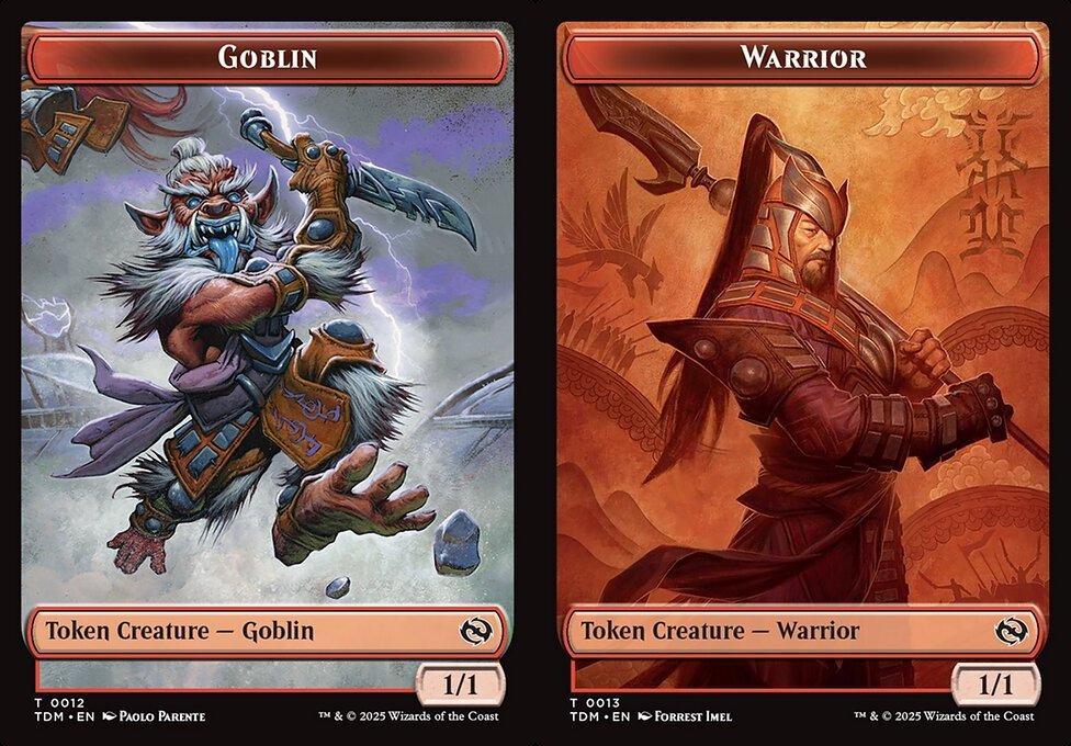 Goblin (0012) // Warrior (0013) Double-Sided Token
