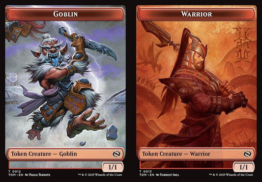 Goblin (0012) // Warrior (0013) Double-Sided Token