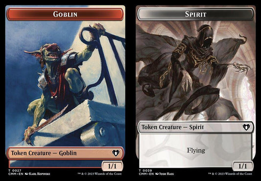 Goblin (0027) // Spirit (0039) Double-Sided Token - Foil