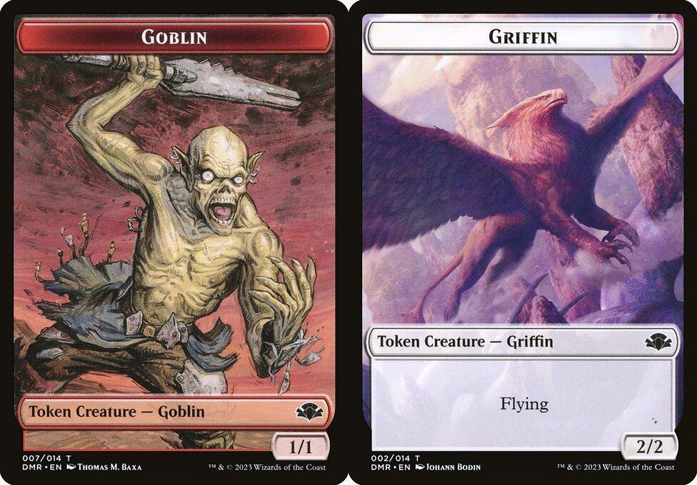 Goblin (007) // Griffin (002) Double-Sided Token - Foil