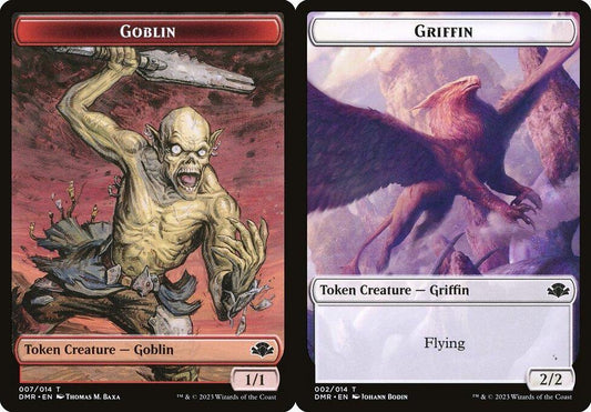 Goblin (007) // Griffin (002) Double-Sided Token - Foil