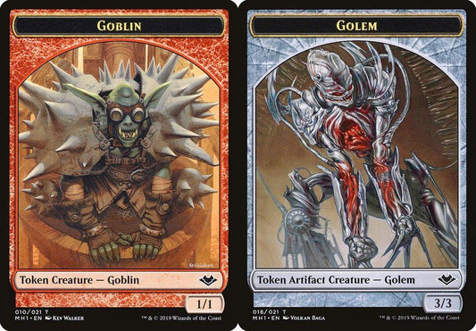 Goblin (010) // Golem (018) Double-Sided Token