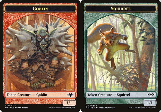 Goblin (010) // Squirrel (015) Double-Sided Token