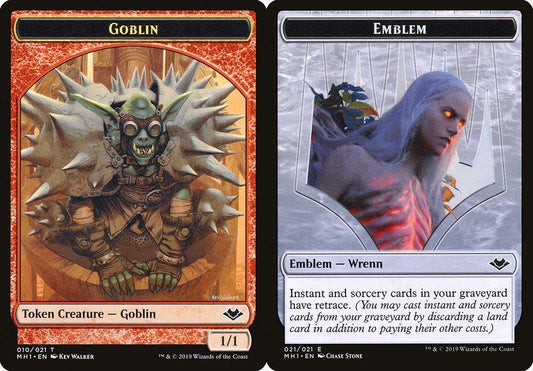 Goblin (010) // Wrenn and Six Emblem (021) Double-Sided Token