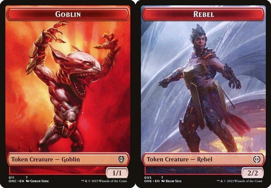Goblin (011) // Rebel (005) Double-Sided Token