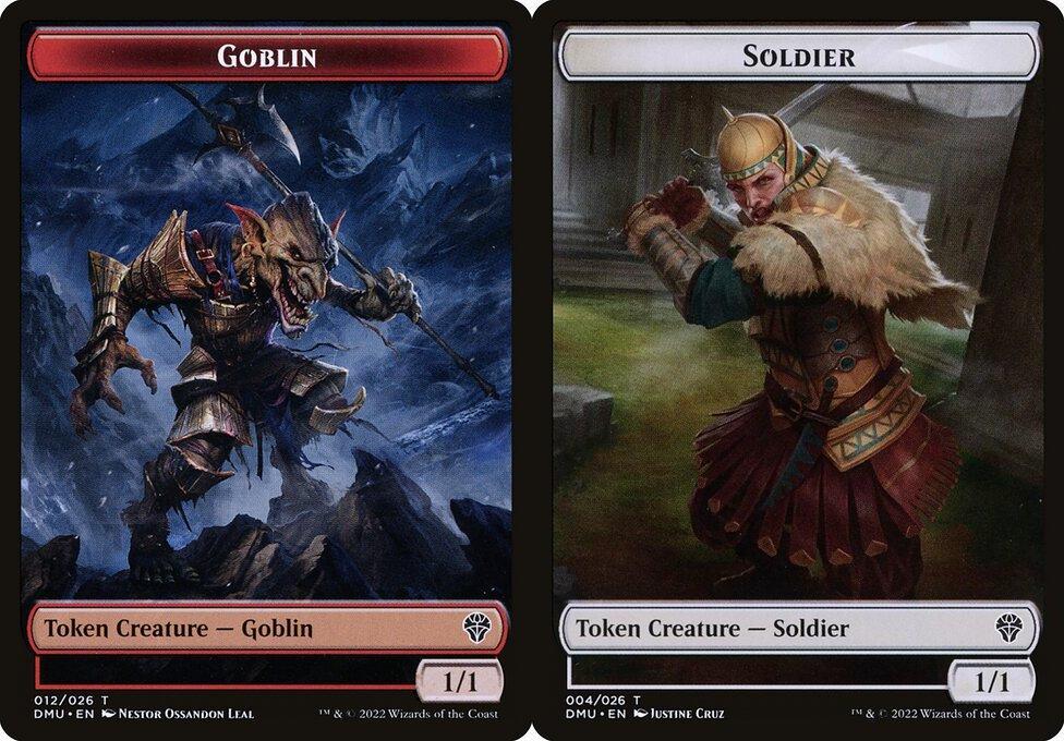Goblin (012) // Soldier (004) Double-Sided Token - Foil