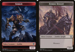 Goblin (012) // Zombie Knight (005) Double-Sided Token