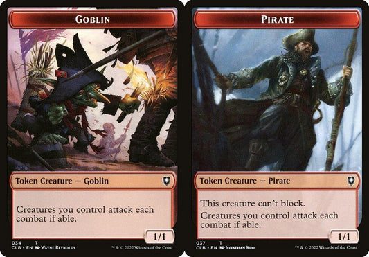 Goblin (034) // Pirate (037) Double-Sided Token