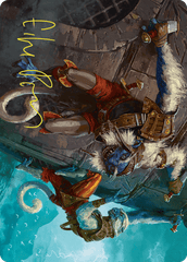Goblin Boarders (11/54) Art Card (AFDN) - Gold-Stamped Signature