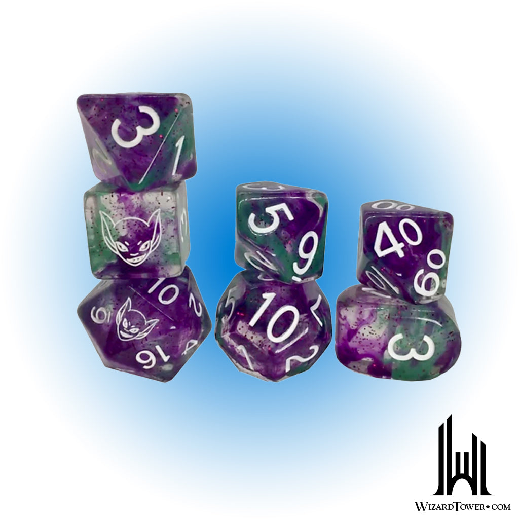 Dice Set - Goblin Green Symbol 7ct
