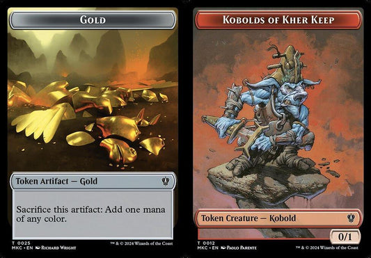 Gold (0025) // Kobolds of Kher Keep (0012) Double-Sided Token