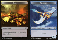 Gold (0036) // Thopter (0016) Double-Sided Token
