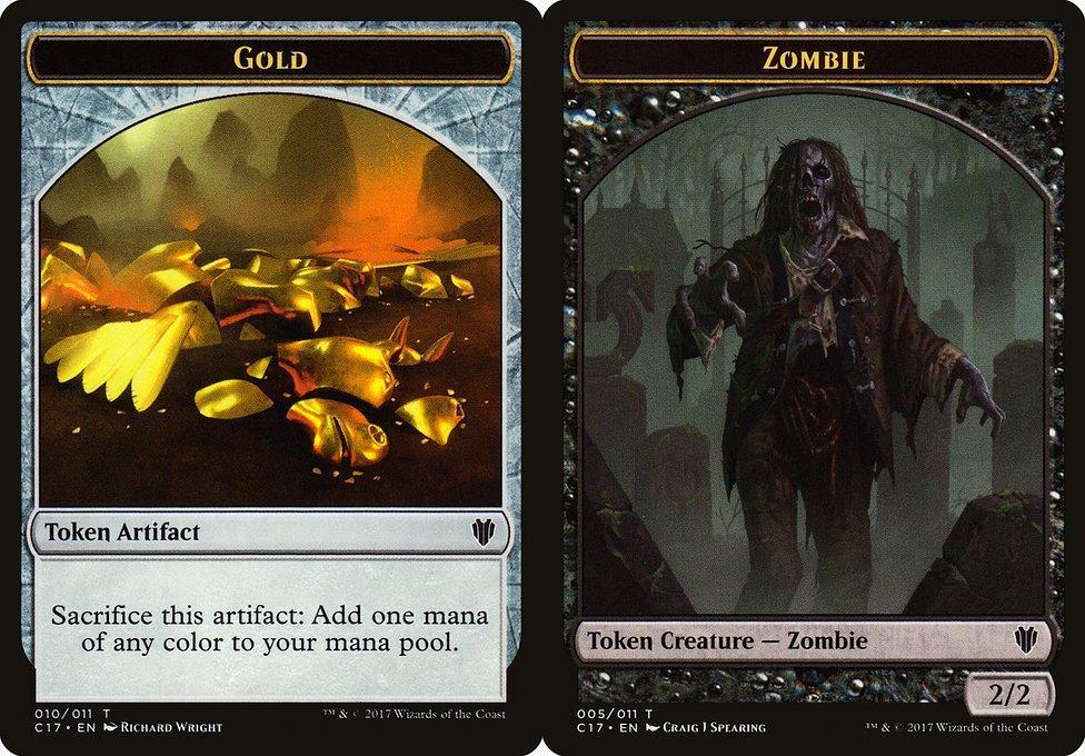 Gold (010) // Zombie (005) Double-Sided Token