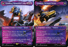 Goldbug, Humanity's Ally // Goldbug, Scrappy Scout (025) (Borderless) - Shattered Glass Foil