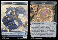 Golem (0013) // Map (0017) Double-Sided Token - Foil