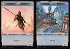 Golem (0015) // Thopter (0009) Double-Sided Token