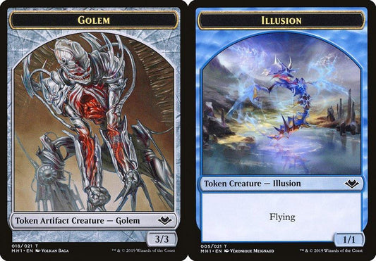Golem (018) // Illusion (005) Double-Sided Token