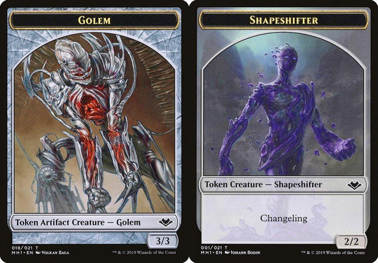 Golem (018) // Shapeshifter (001) Double-Sided Token