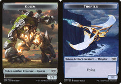 Golem (023) // Thopter (008) Double-Sided Token - Foil