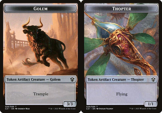 Golem (26) // Thopter (029) Double-Sided Token