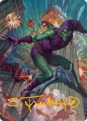 Green Goblin (26/54) Art Card (ASMP) - Gold-Stamped Signature