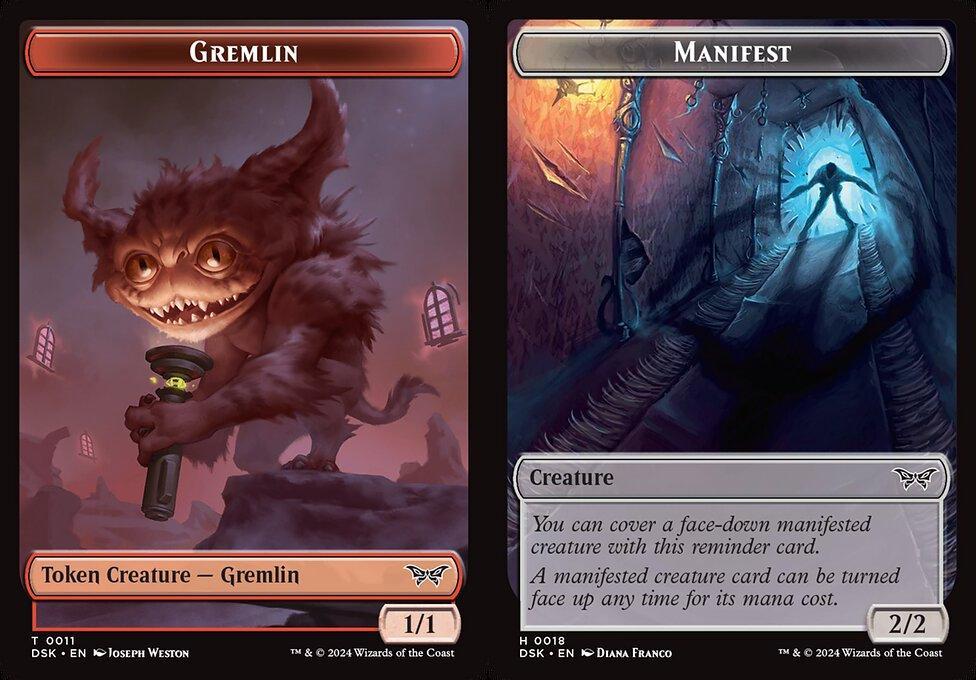 Gremlin (0011) // Manifest (0018) Double-Sided Token