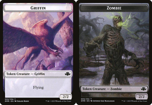 Griffin (002) // Zombie (005) Double-Sided Token - Foil