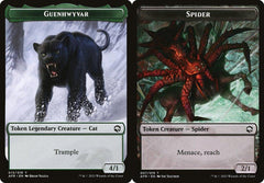 Guenhwyvar (013) // Spider (007) Double-Sided Token - Foil