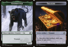 Guenhwyvar (013) // Treasure (015) Double-Sided Token - Foil