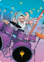 Gwen Stacy (34/54) Art Card (ASMP) - Gold-Stamped Signature