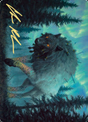 Sarulf, Realm Eater (65/81) Art Card (AKHM) - Gold-Stamped Signature