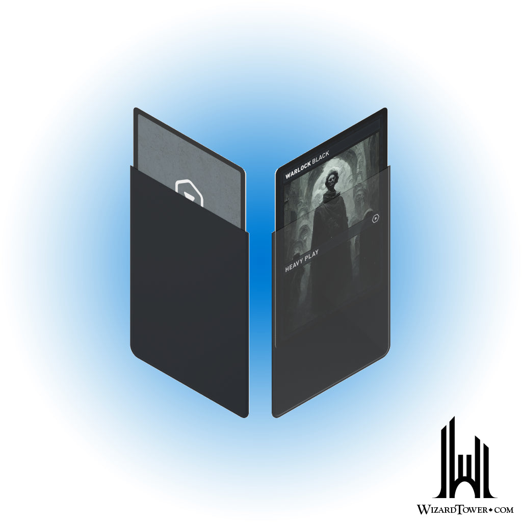 Deck Protectors - Heavy Play Warlock Black 100ct