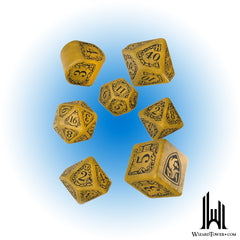 Dice Set - Harry Potter Hufflepuff Modern Yellow 7ct