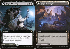 Hagra Mauling // Hagra Broodpit (339) (Extended Art) - Foil