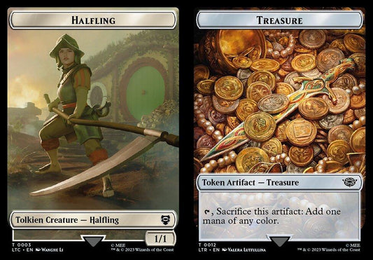 Halfling (0003) // Treasure (0012) Double-Sided Token
