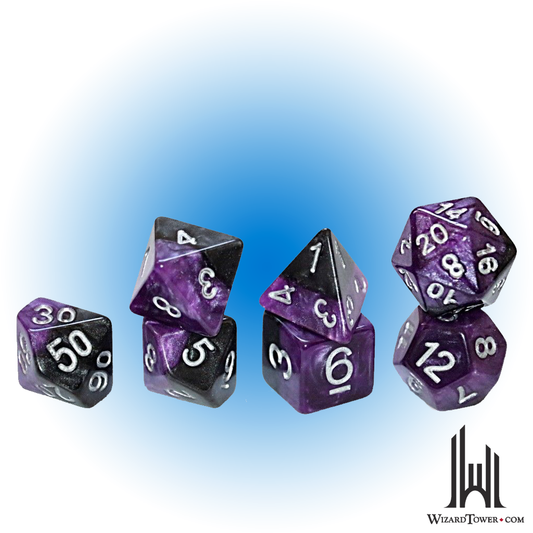 Dice Set - Halfsies Panther 7ct