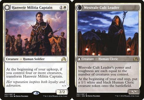 Hanweir Militia Captain // Westvale Cult Leader - Foil