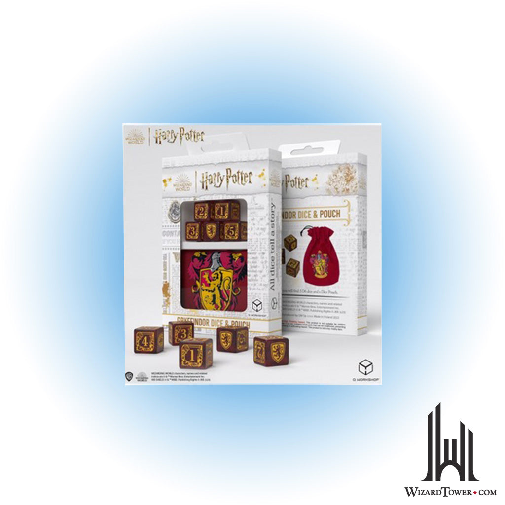 Dice Set - Harry Potter Gryffindor With Pouch