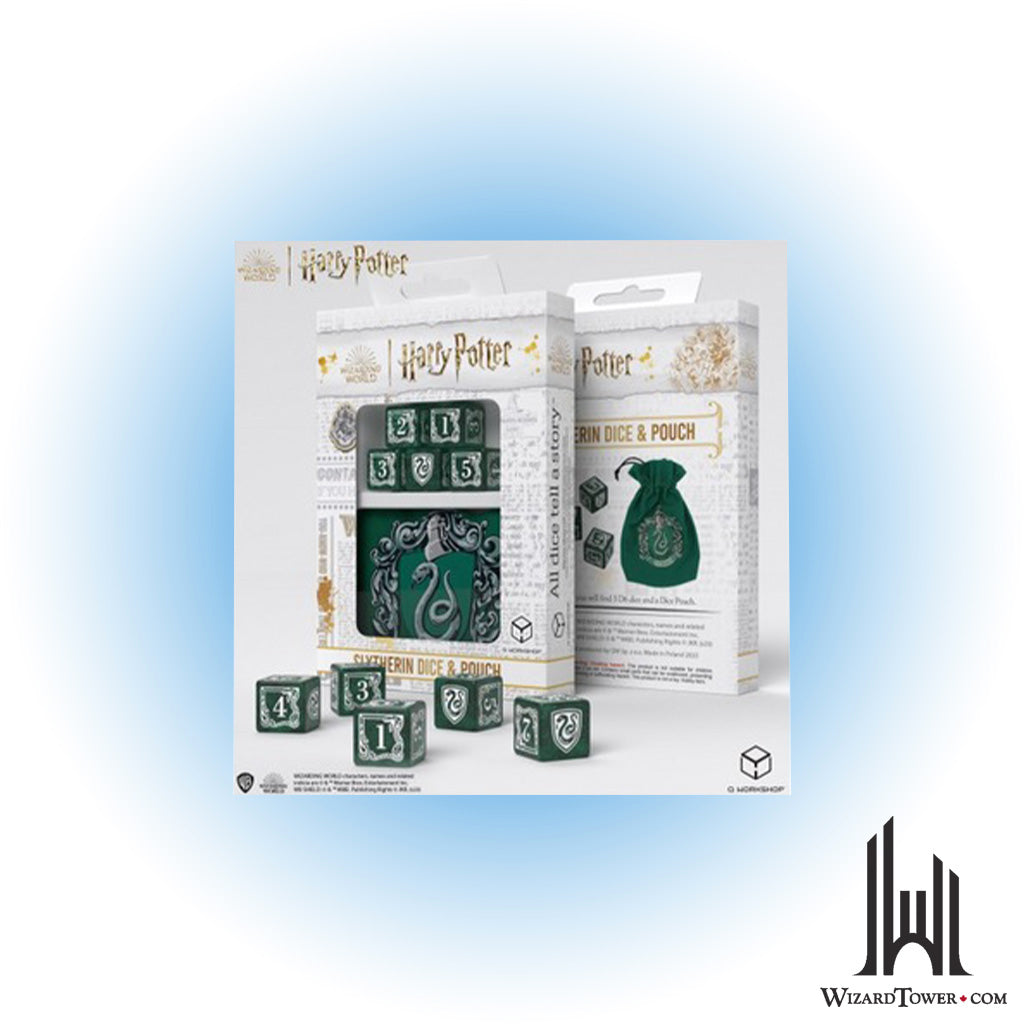 Dice Set - Harry Potter Slytherin With Pouch
