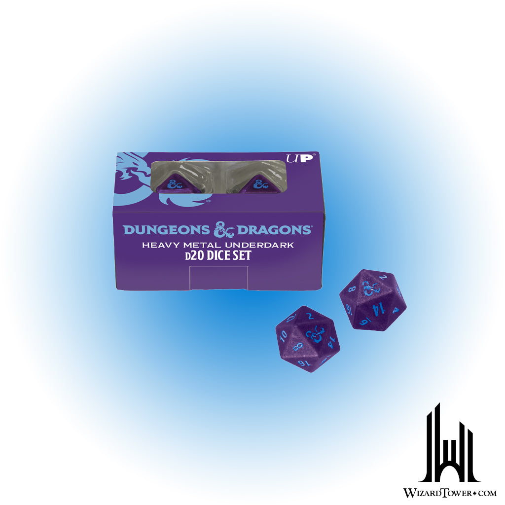 Dice Set - Heavy Metal Underdark Phandelver and Below d20 2ct