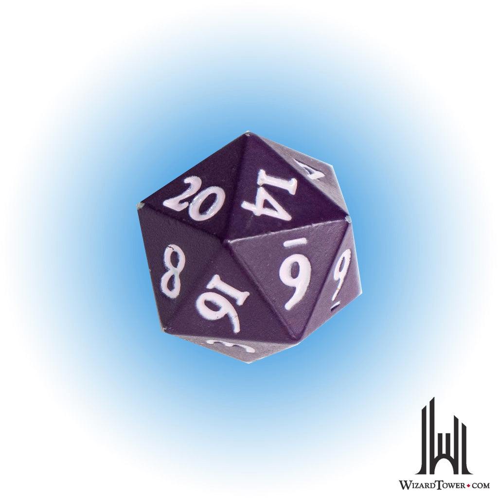 Dice Set - Heavy Metal Vivid Midnight Plum d20 2ct