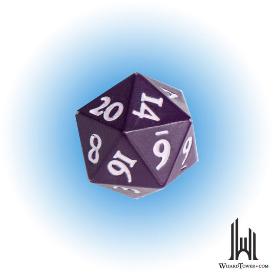 Dice Set - Heavy Metal Vivid Midnight Plum d20 2ct