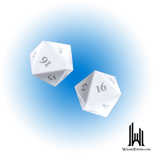 Dice Set - Heavy Metal Vivid White d20 2ct