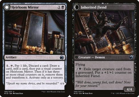 Heirloom Mirror // Inherited Fiend - Foil