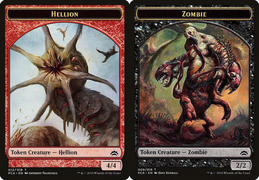 Hellion (012) // Zombie (009) Double-Sided Token