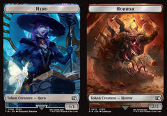 Hero (0006) // Horror (0013) Double-Sided Token - Foil